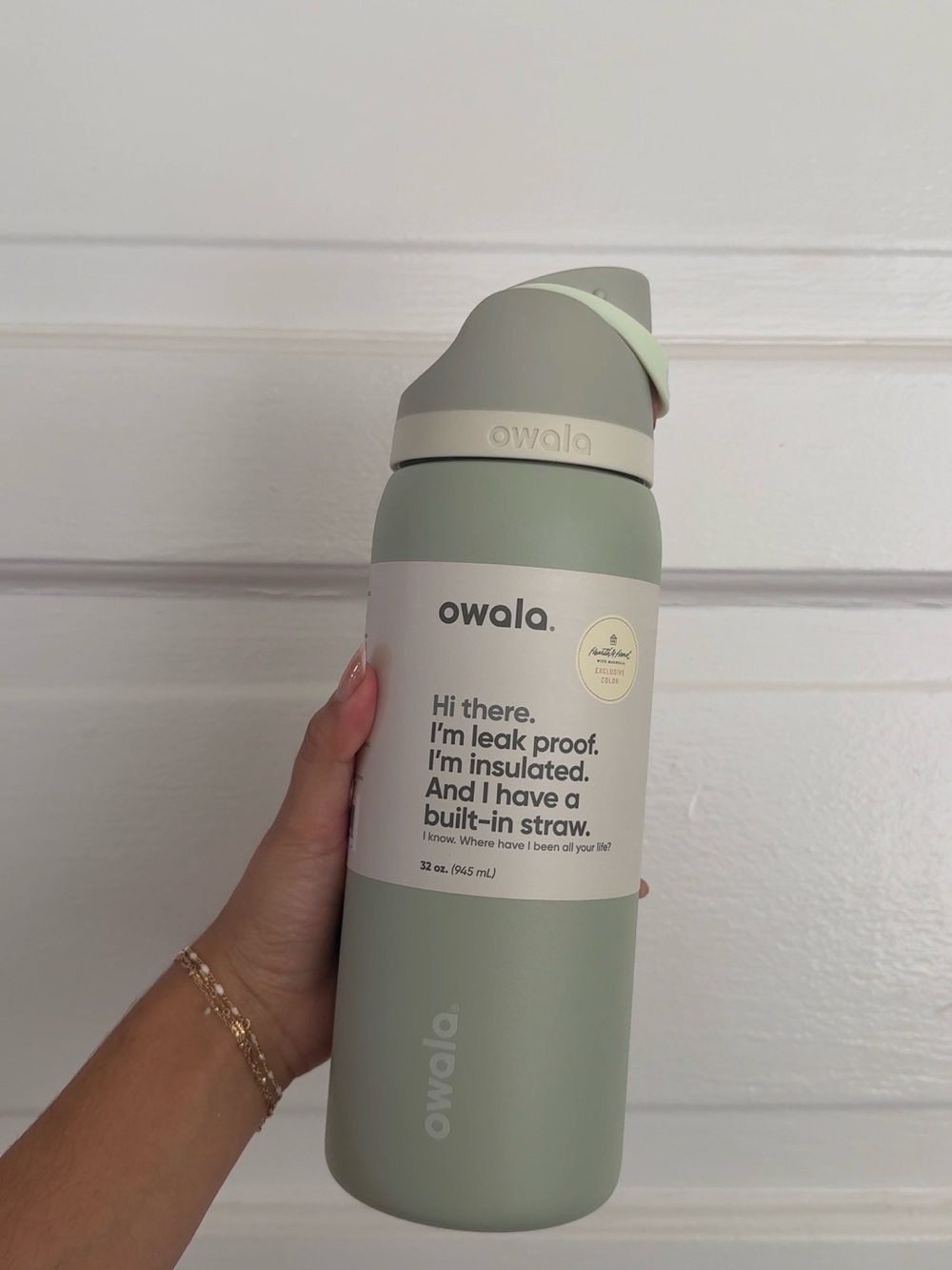 ✨Lily Pad ✨ Owala Hearth & Hand Special Edition FreeSip Stainless Stl. 32oz NWT